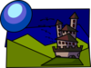 Castle In The Moonlight Clip Art